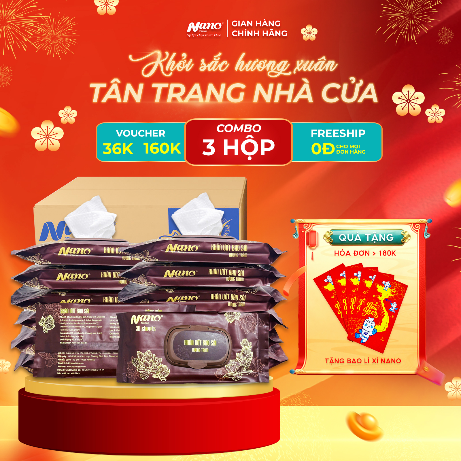 Khăn Ướt Bao Sái